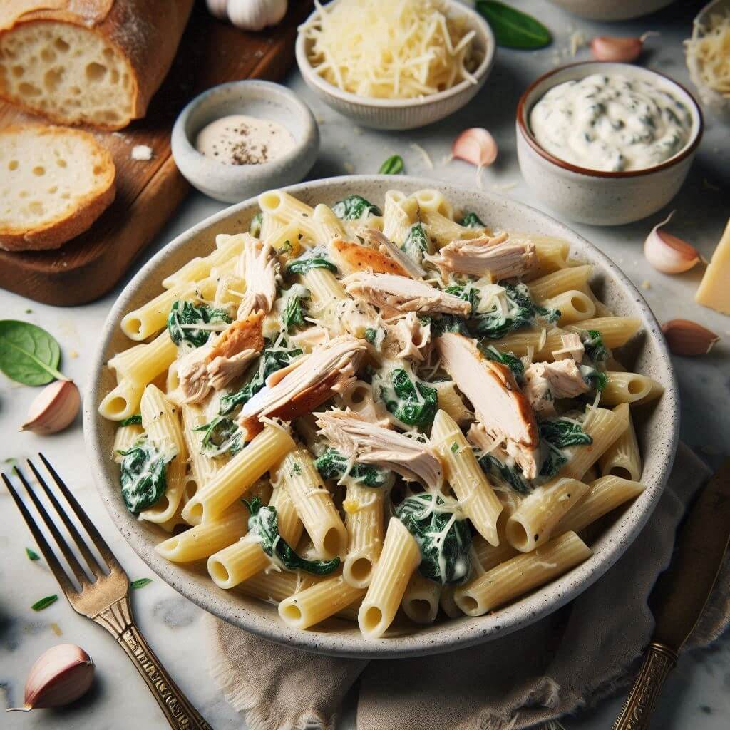 Creamy Boursin chicken pasta