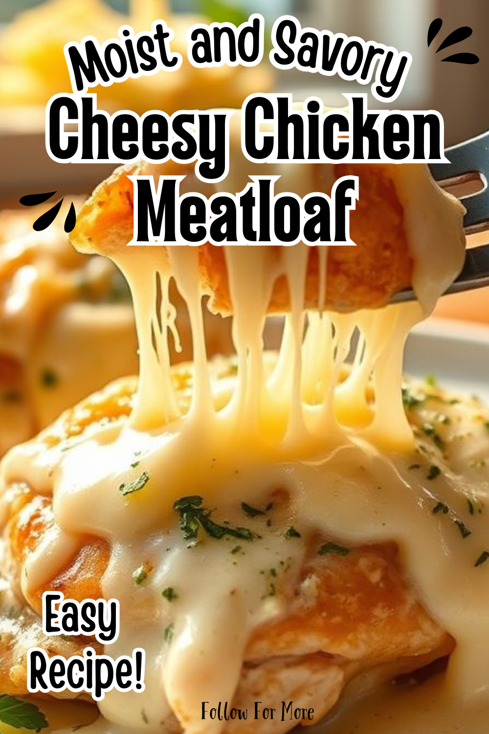 Garlic Parmesan Chicken Meatloaf