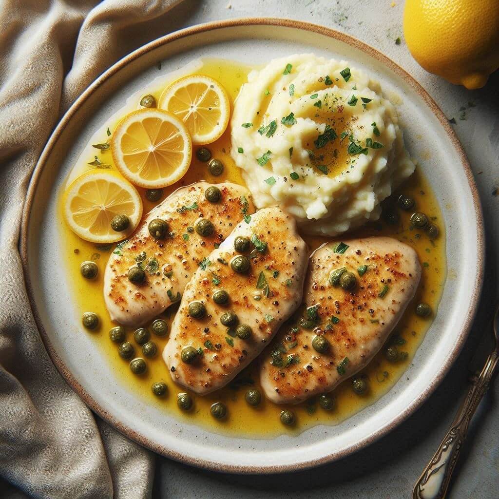 Mediterranean Style Chicken Piccata