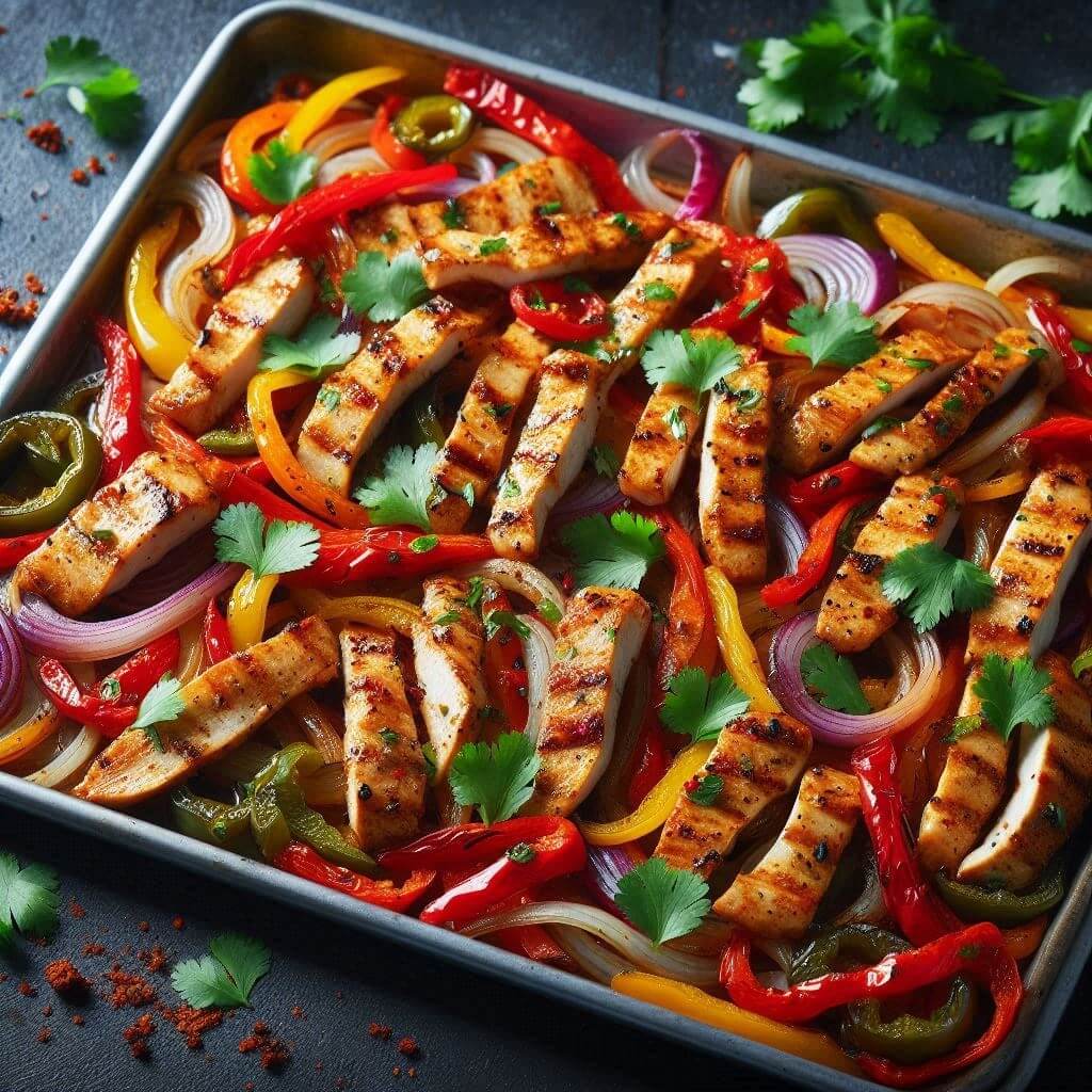 Sheet Pan Chicken Fajitas Recipe