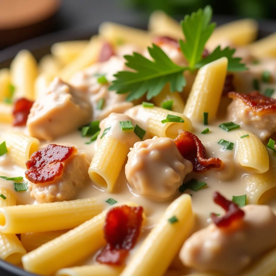 chicken bacon ranch pasta