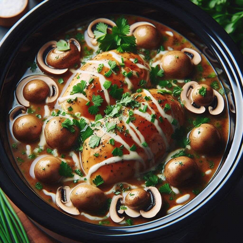 Crockpot chicken marsala