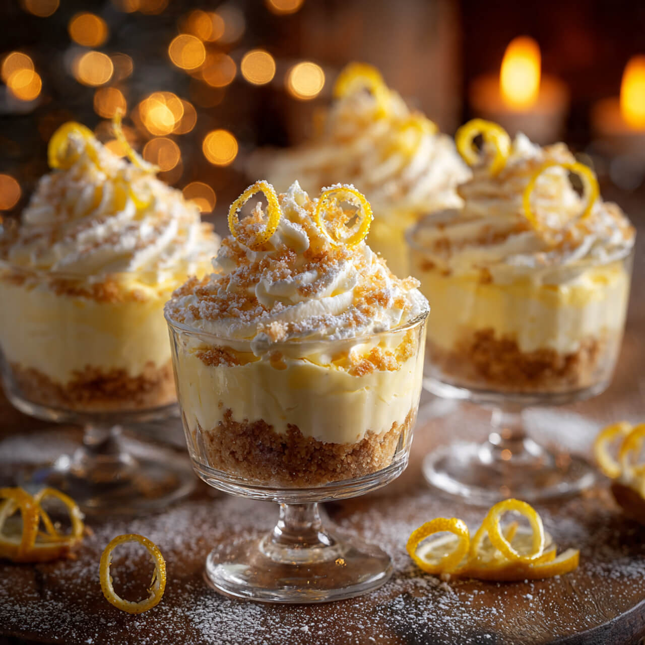 No-Bake Lemon Cheesecake Cups