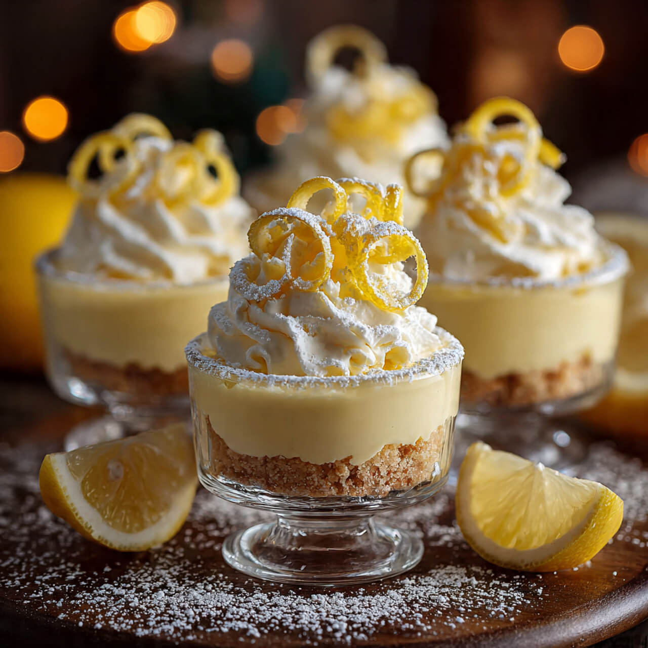 No-Bake Lemon Cheesecake Cups
