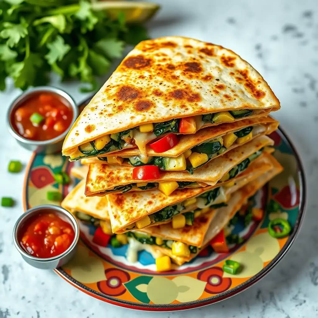 Easy Veggie Quesadillas