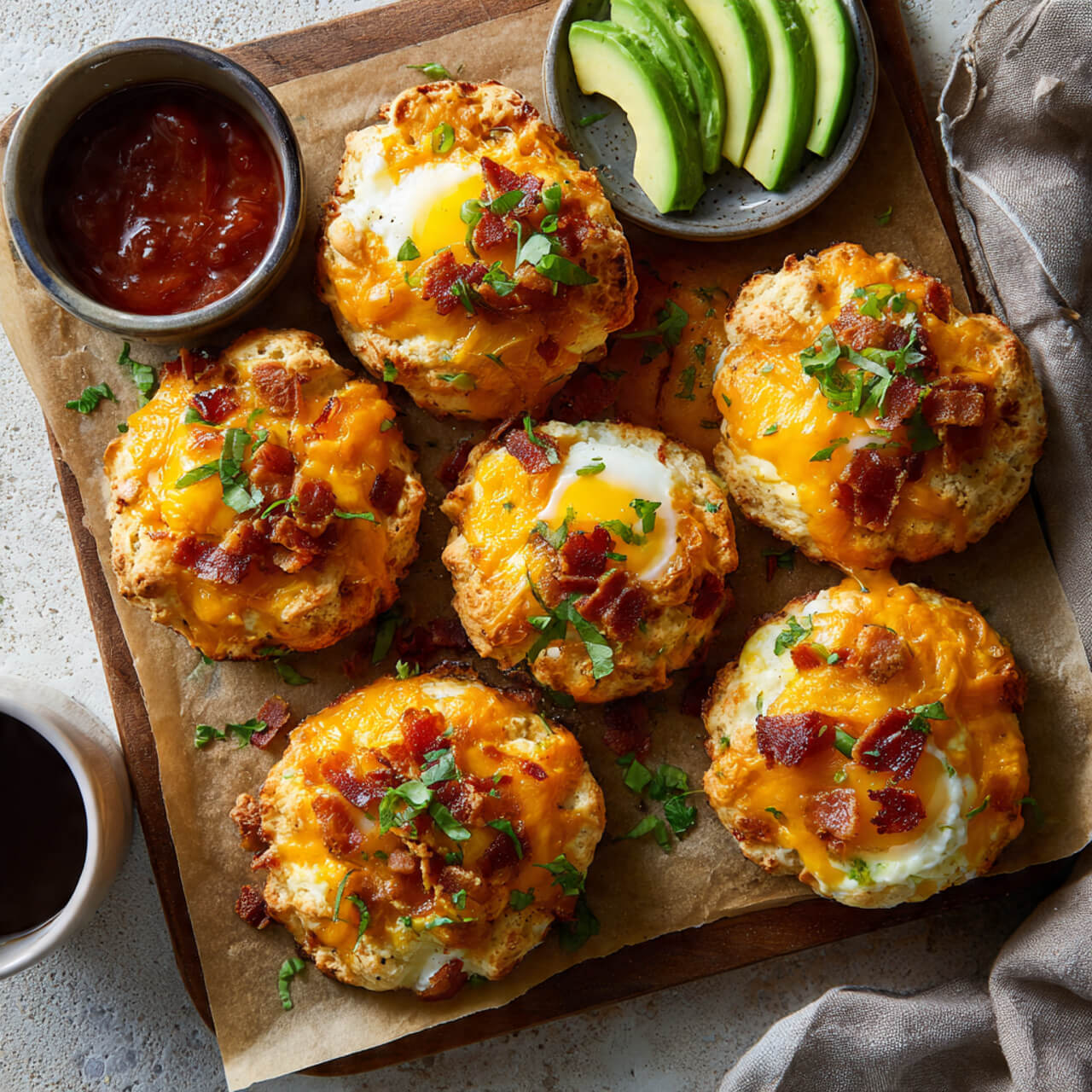 Air Fryer Biscuit Eggs
