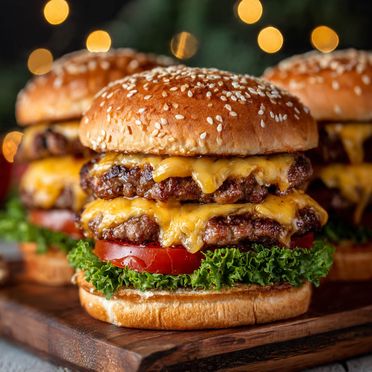 Air Fryer Hamburgers