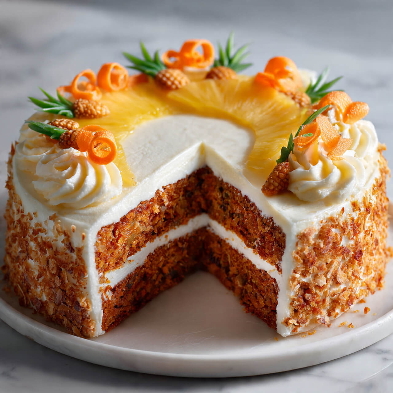 Hawaiian Carrot Pineapple Cake