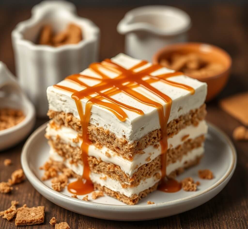 No-Bake Biscoff Layered Delight