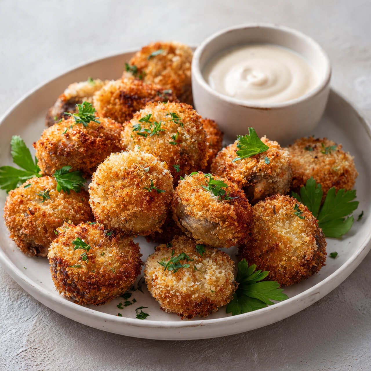 Air Fryer Breaded Mushrooms