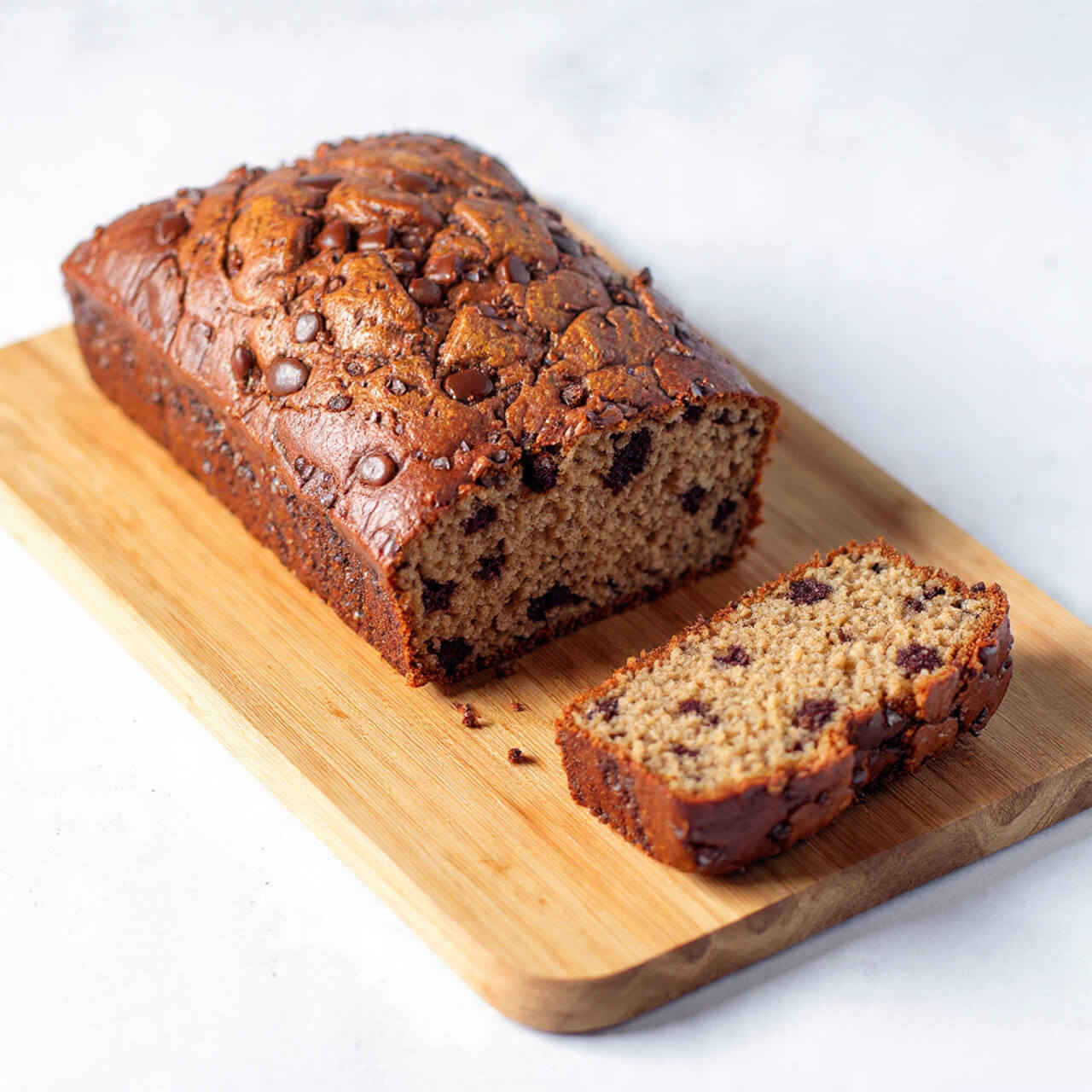 Air Fryer Chocolate Banana Bread