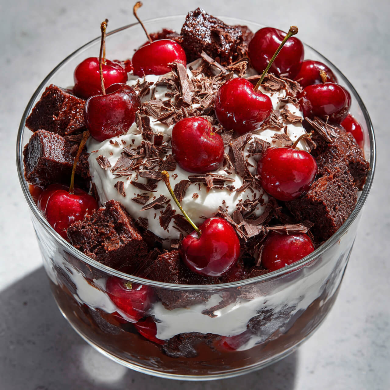 Black Forest Brownie Trifle