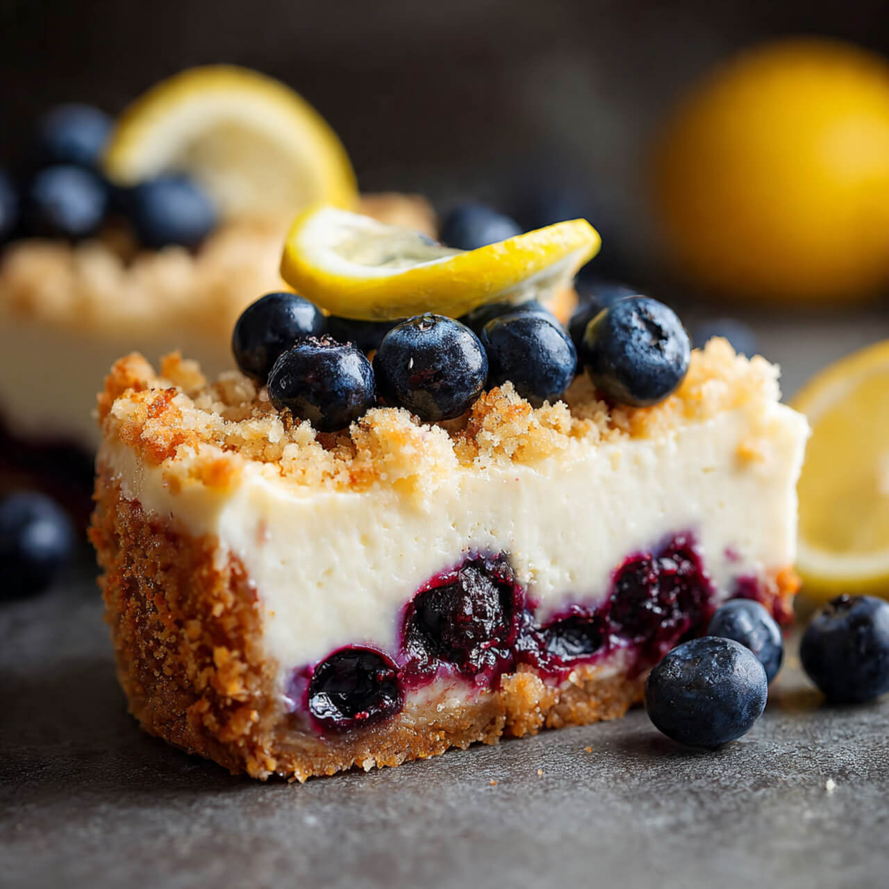 Blueberry Lemon Cheesecake Crumble