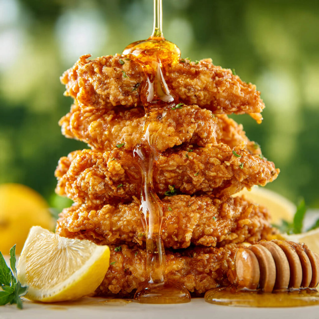 Southern Fried Chicken with Hot Honey Drizzle