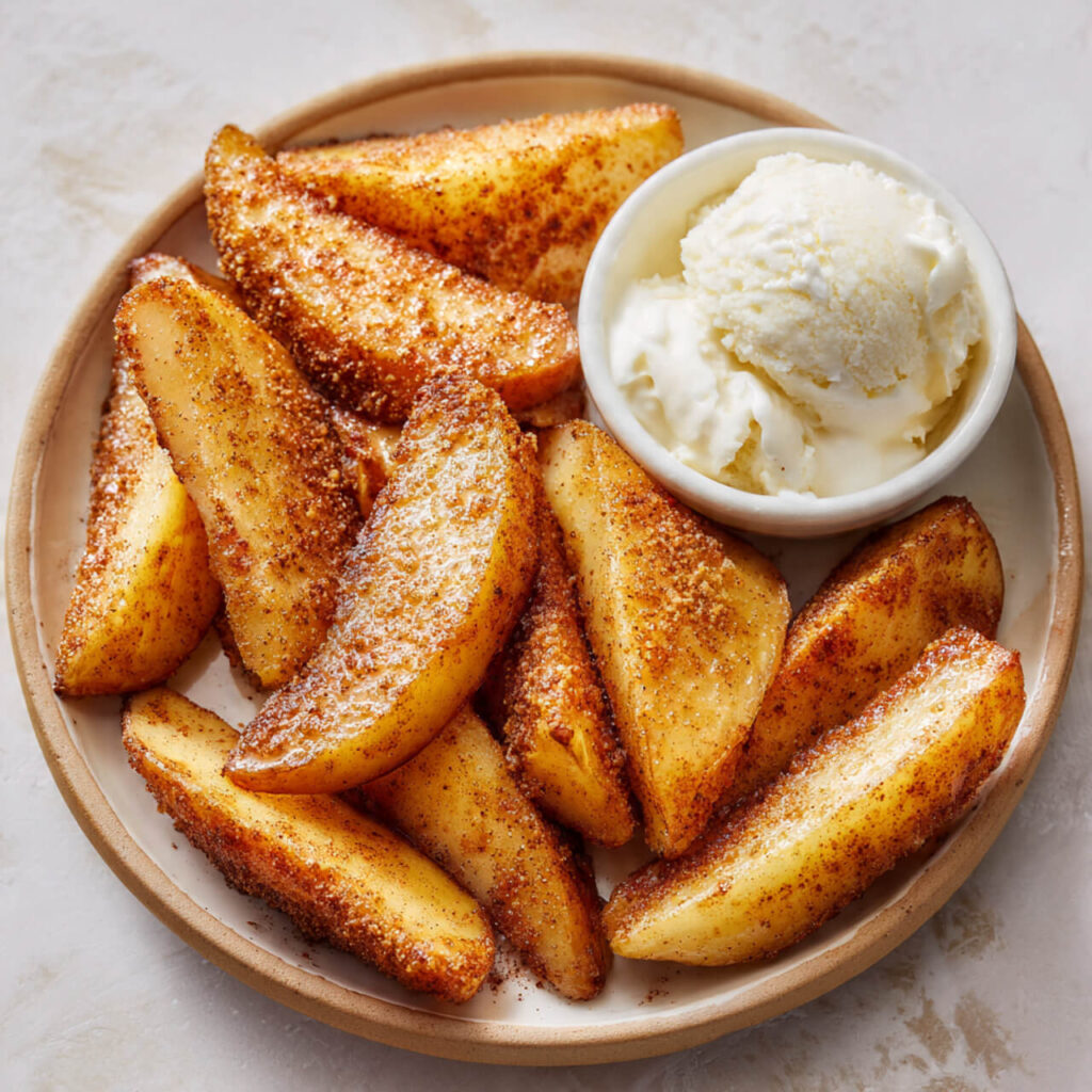 Air Fryer Cinnamon Apple Wedges