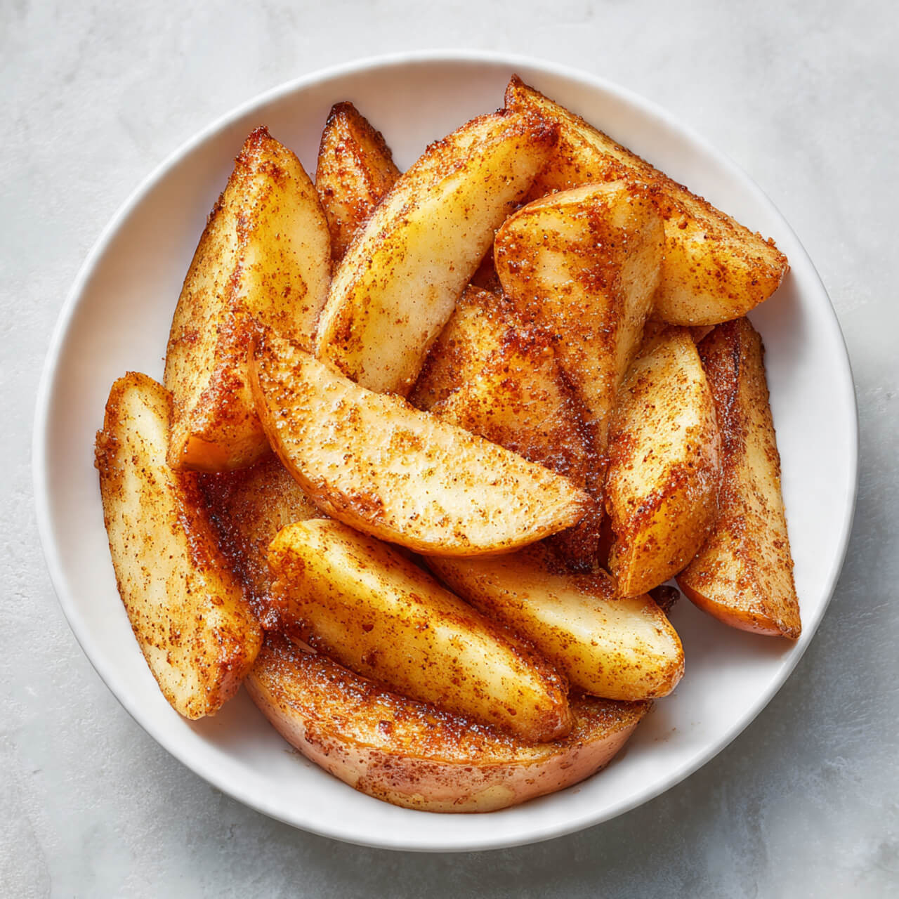 Air Fryer Cinnamon Apple Wedges
