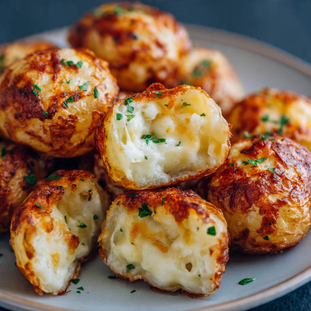 Air Fryer Cheesy Potato Bites