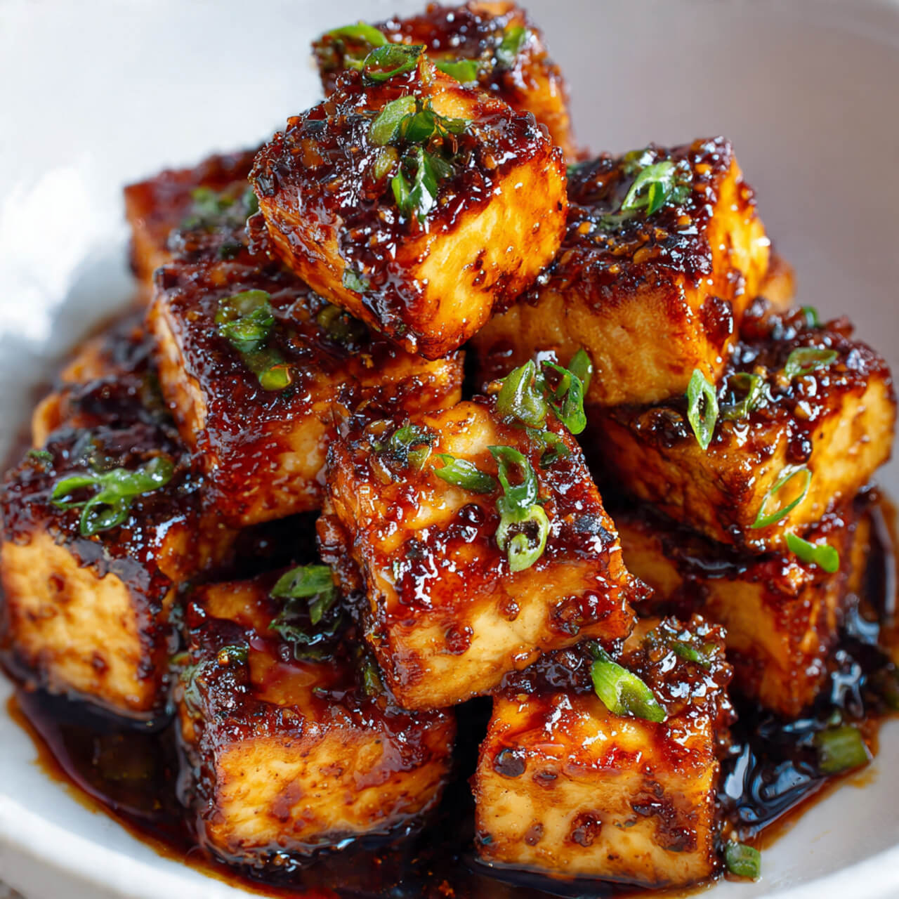 Air Fryer Honey Garlic Tofu