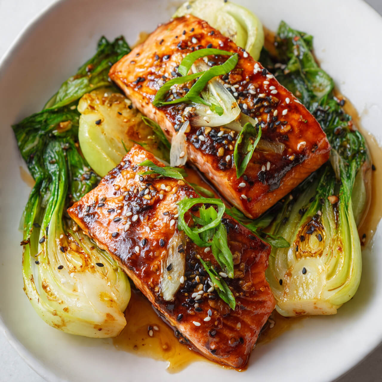 Miso Glazed Salmon with Bok Choy