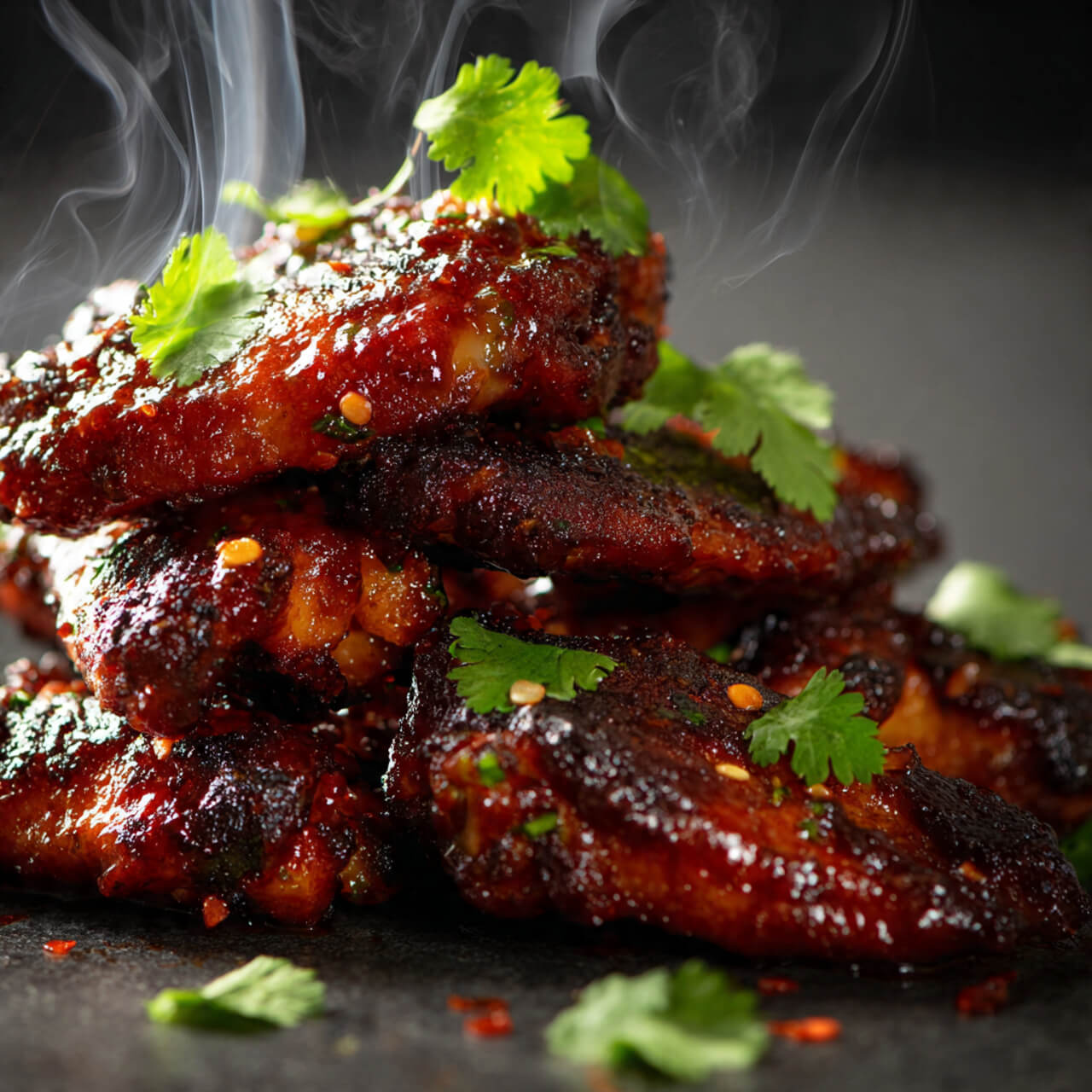 Gochujang Glazed Smoked Chicken Wings