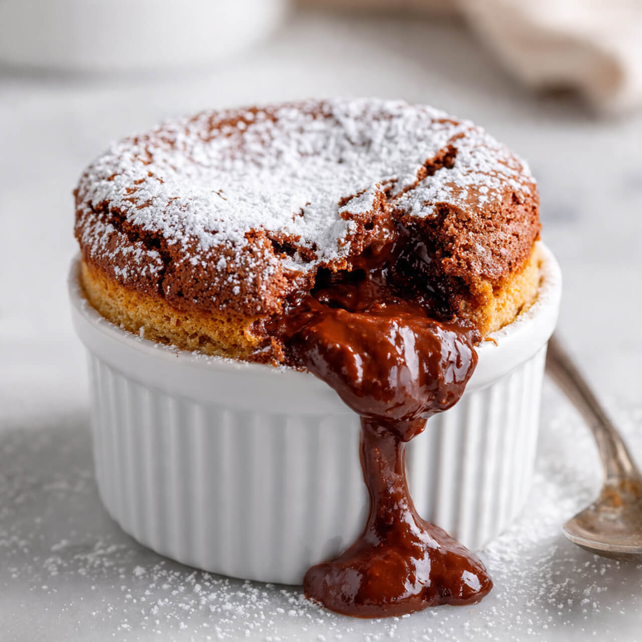 3-Ingredient Air Fryer Nutella Soufflé