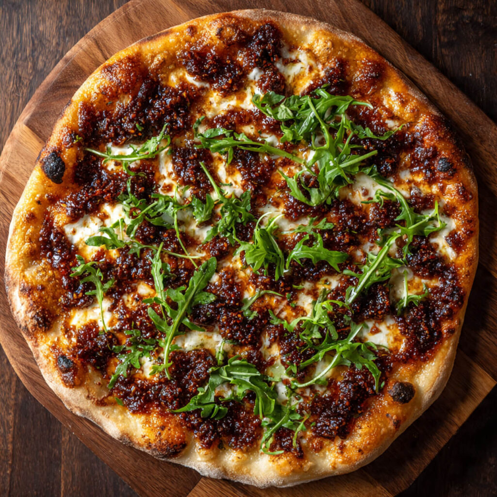 Calabrian Chili and Fig Jam Pizza