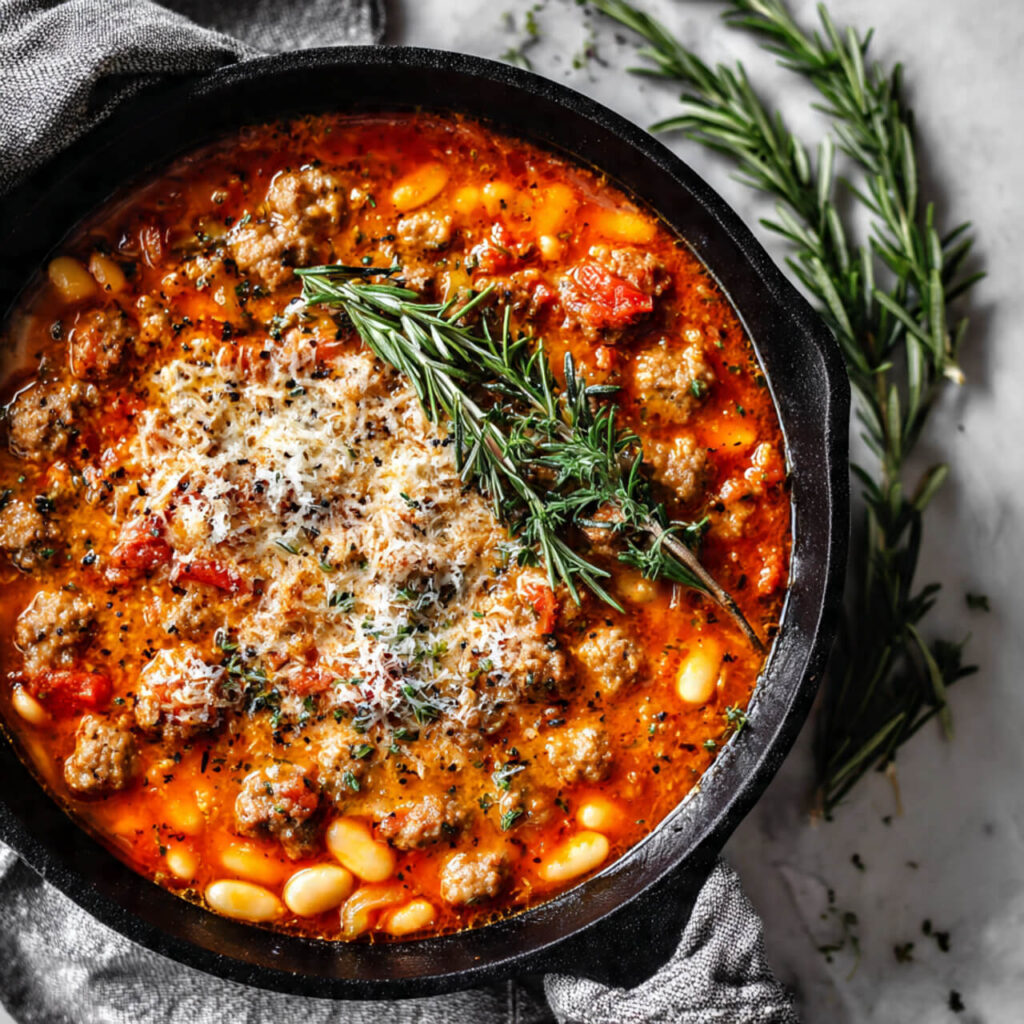 High Protein Italian White Bean Stew