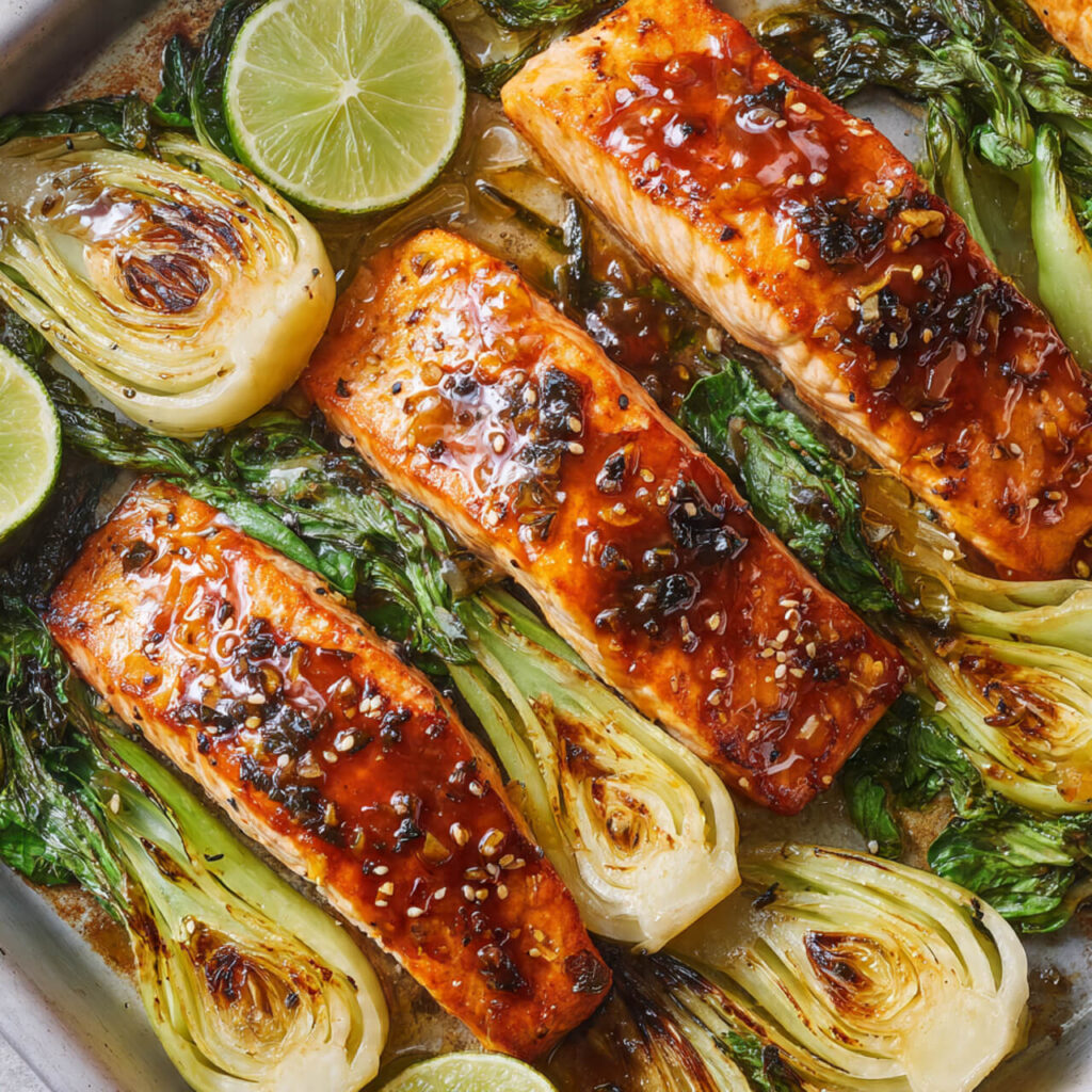Miso Glazed Salmon with Bok Choy