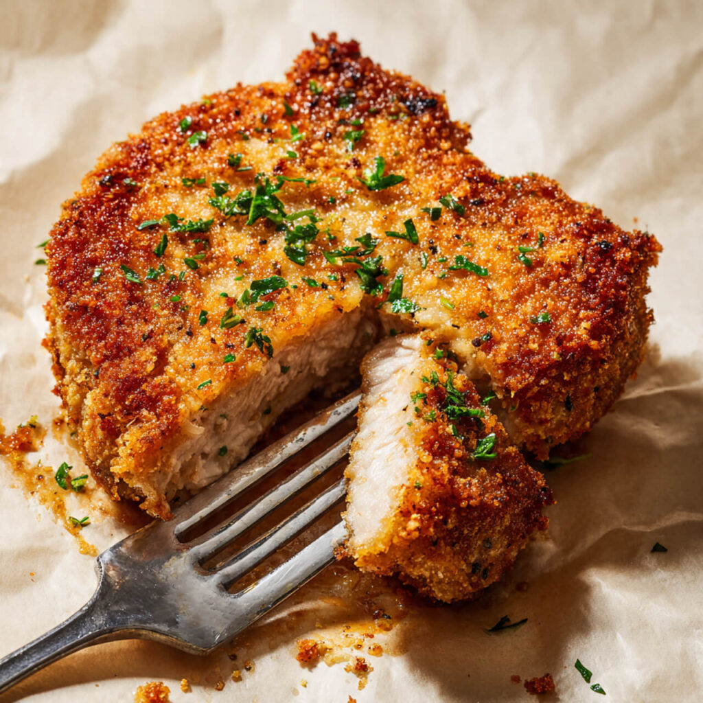 Air Fryer 10-Minute Shake-and-Bake Pork Chops