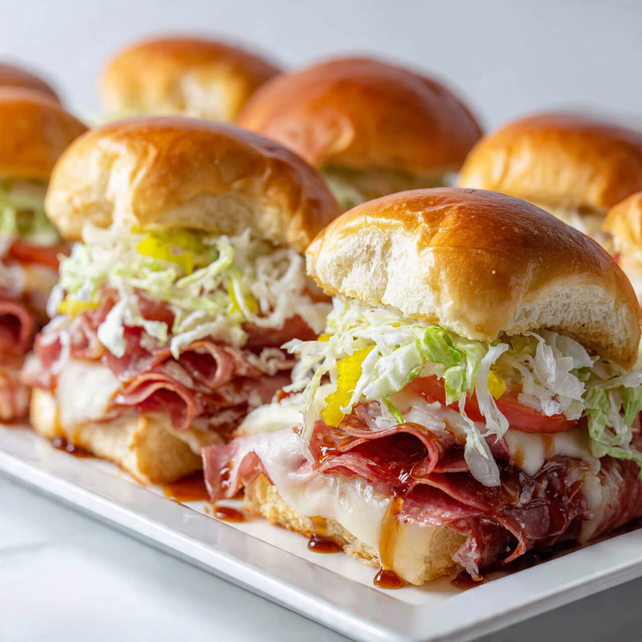 Spicy Hot Honey Italian Grinder Sliders